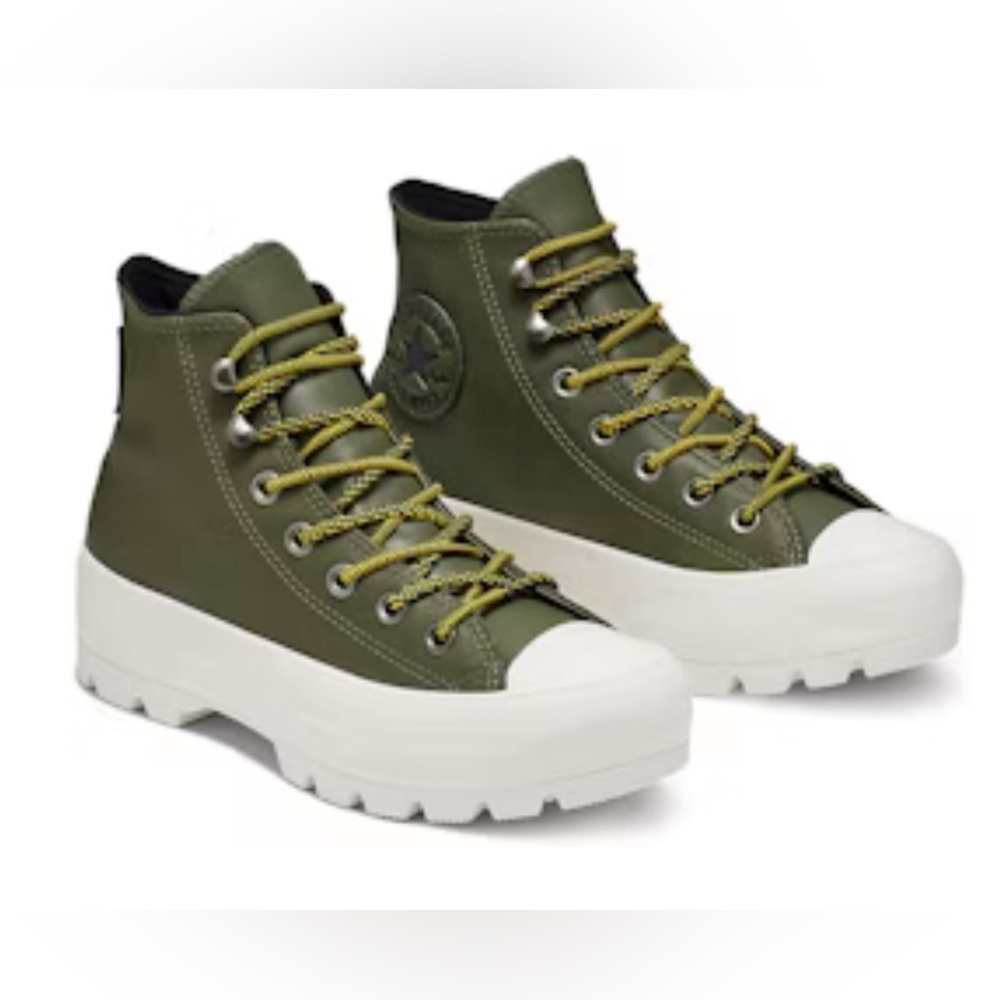 CONVERSE Winter Gore-Tex Lugged All Star Boot High Top Army Green, size W8